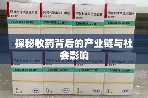 南通探秘收药背后的产业链与社会影响