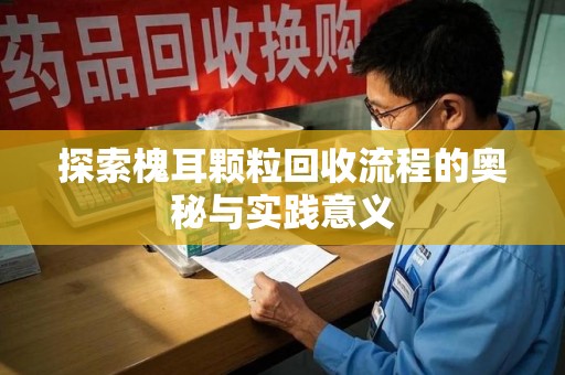 南通探索槐耳颗粒回收流程的奥秘与实践意义